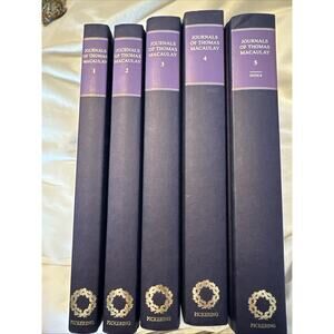 The Journals of Thomas Babington Macaulay Rare 5 Volume Hardcover Set